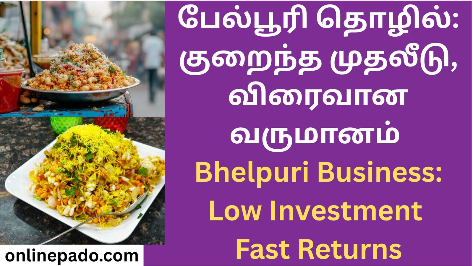 Bhelpuri Business: Low Investment, Fast Returns
